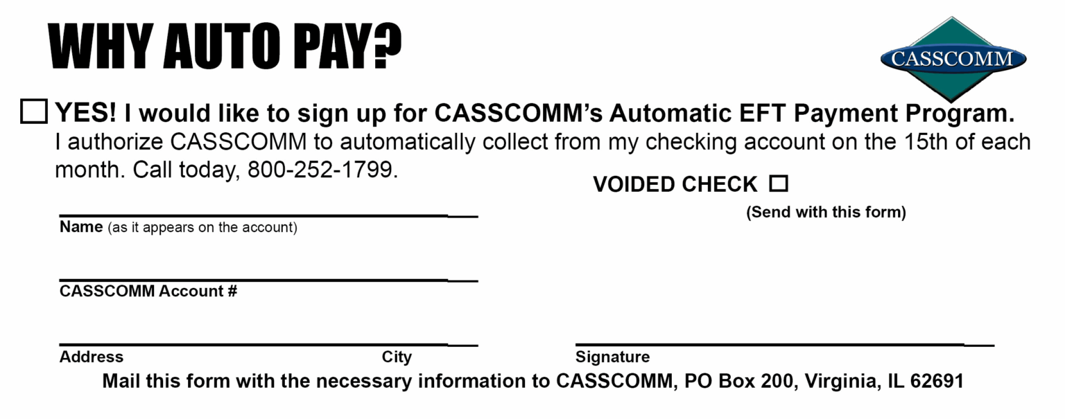 Auto Pay - CASSCOMM